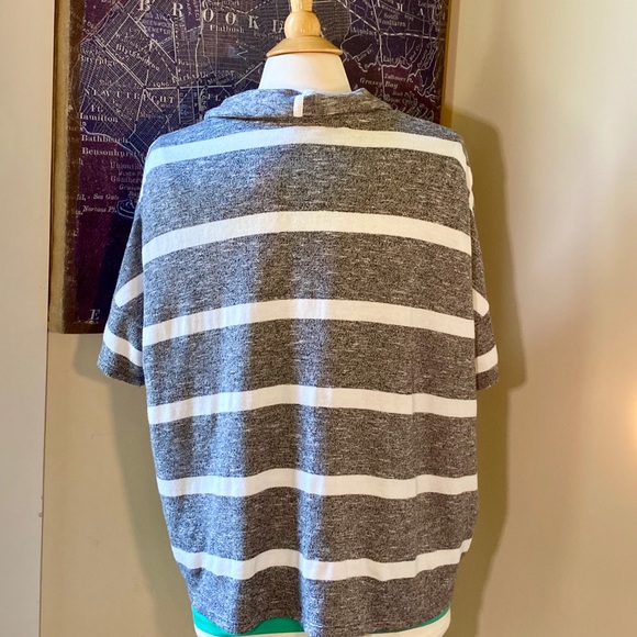 SALE 🎈 LOFT Striped Shrug or Jacket SZ MEDIUM - Picture 3 of 4